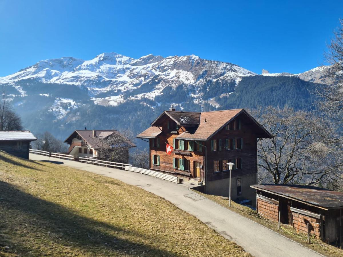 Traditional Chalet In Wengen - Top Floor Apartment Exterior photo