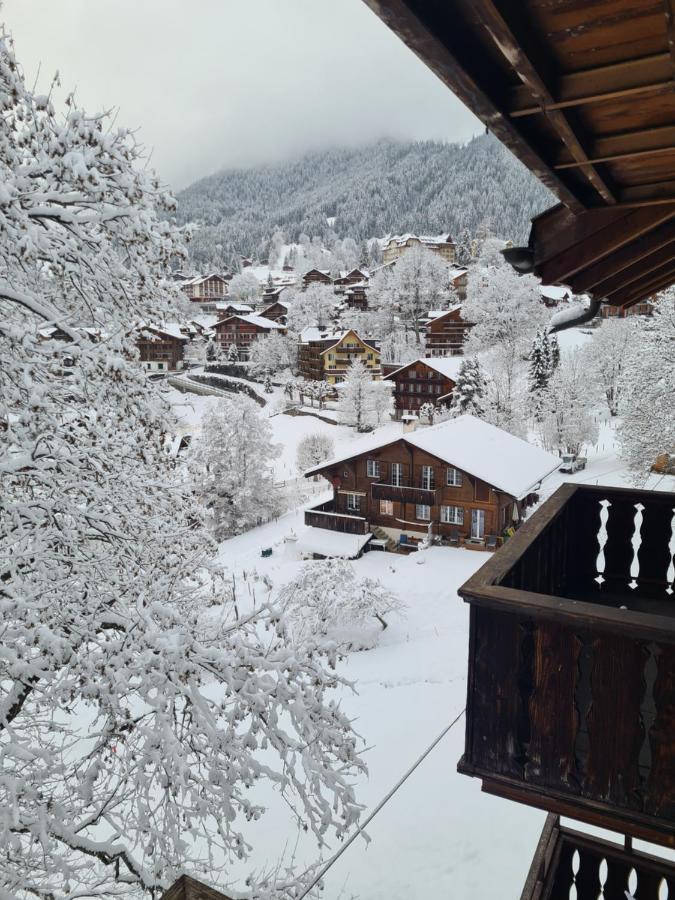 Traditional Chalet In Wengen - Top Floor Apartment Exterior photo